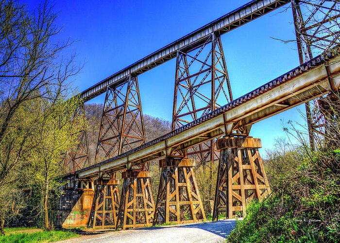 Trestle Greeting Card featuring the photograph Copper Creek Trestle by Dale R Carlson
