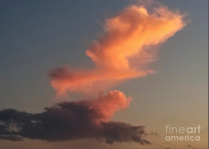 Cloud Greeting Card featuring the photograph Cotton Candy by Tina Mitchell