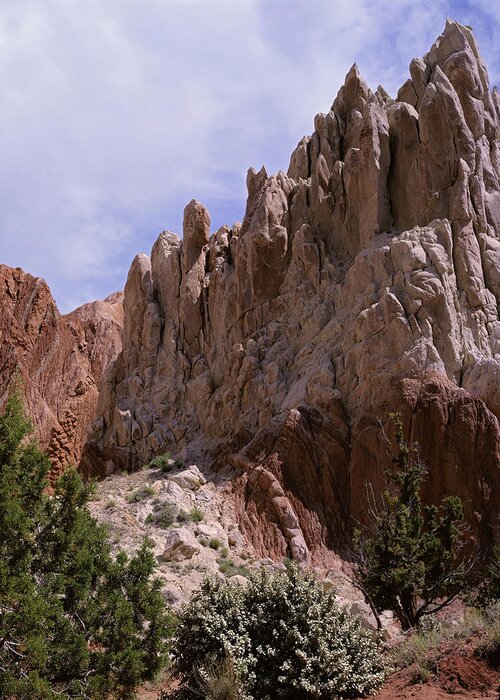 Utah Greeting Card featuring the photograph Cottonwood Spires #2-V by Tom Daniel