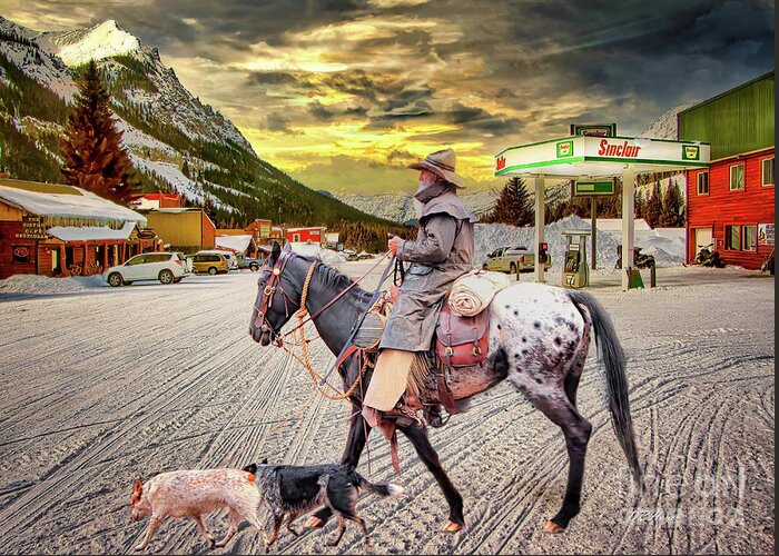 Cowboys Greeting Card featuring the photograph Cowboy Artistry by DB Hayes