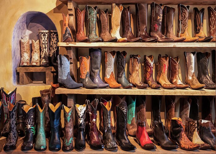 Boots Greeting Card featuring the photograph Cowboy Boots by Ginger Stein