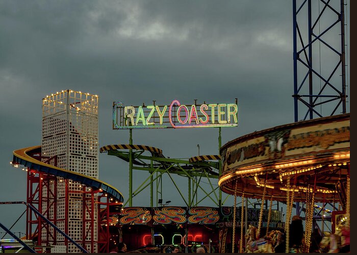 Blackpool Greeting Card featuring the photograph Crazy Coaster by Nick Barkworth