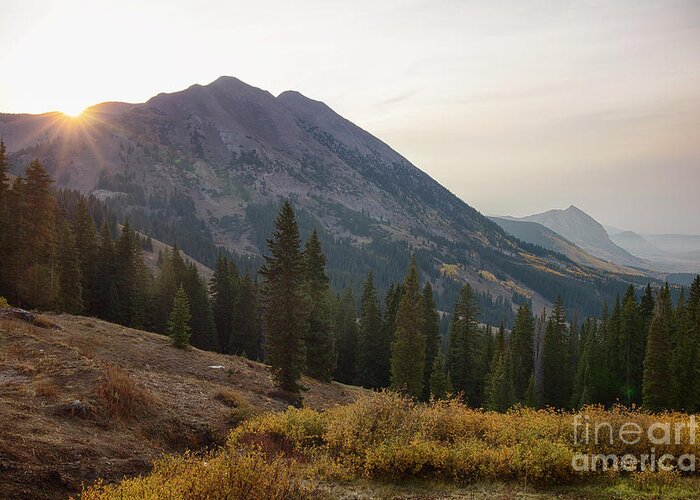 Autumn Greeting Card featuring the photograph Crested Butte Sunrise by Idaho Scenic Images Linda Lantzy