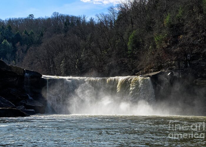 Cumberland Falls Greeting Card featuring the photograph Cumberland Falls 42 by Phil Perkins