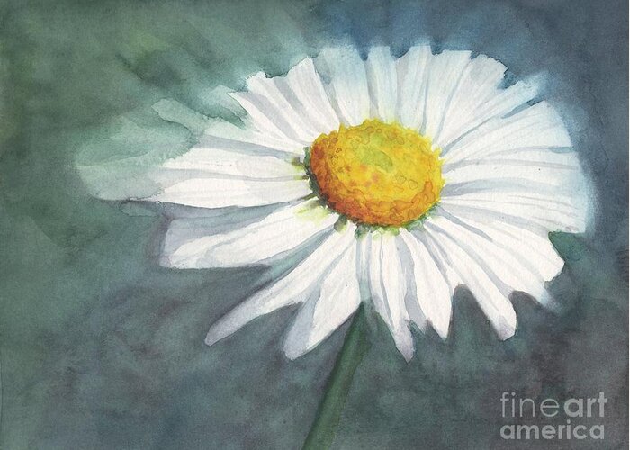 Daisy Greeting Card featuring the painting Daisy by Vicki B Littell