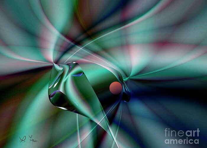 Dance Greeting Card featuring the digital art Dance without music by Leo Symon