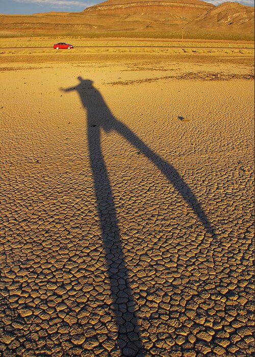 Death Valley Greeting Card featuring the photograph Dancing Fool by Mike McGlothlen