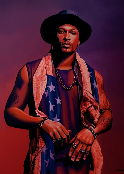 D'angelo Greeting Card featuring the painting D'Angelo Painting by Paul Meijering