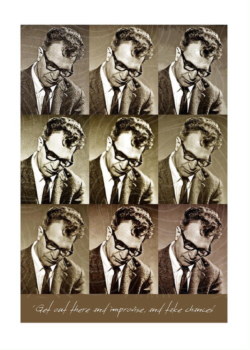 Dave Brubeck Greeting Card featuring the photograph Dave Brubeck - Music Heroes Series by Movie Poster Boy