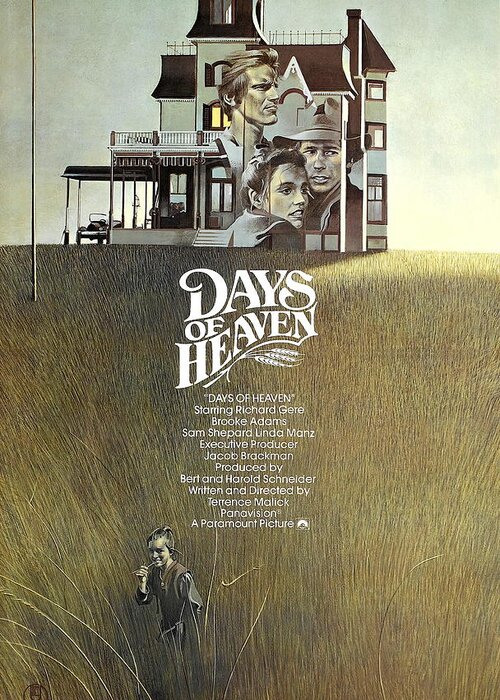 Days Greeting Card featuring the mixed media ''Days of Heaven'', 1978 by Movie World Posters