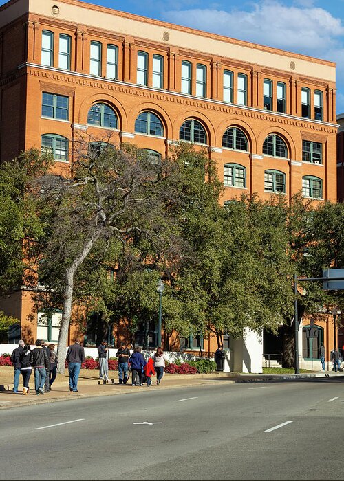 Dealey Greeting Card featuring the photograph Dealey Plaza by Ricky Barnard