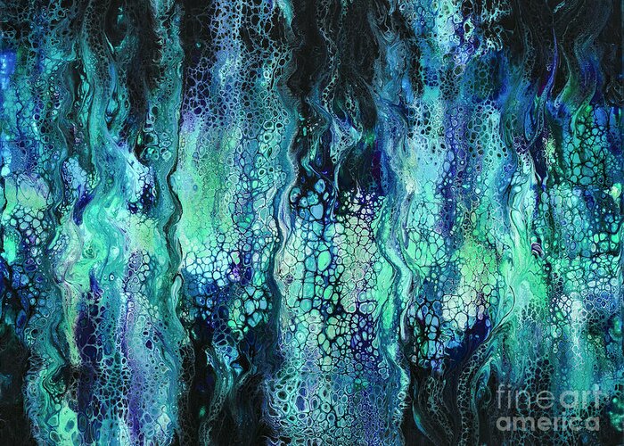Sea Greeting Card featuring the painting Deep Sea Dreams IV by Lucy Arnold