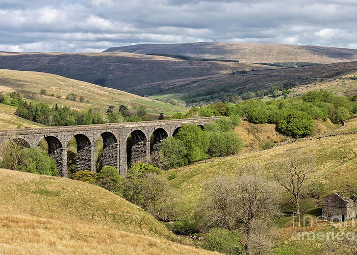 Arch Greeting Card featuring the photograph Dent Head Viaduct, Dentdale by Tom Holmes Photography