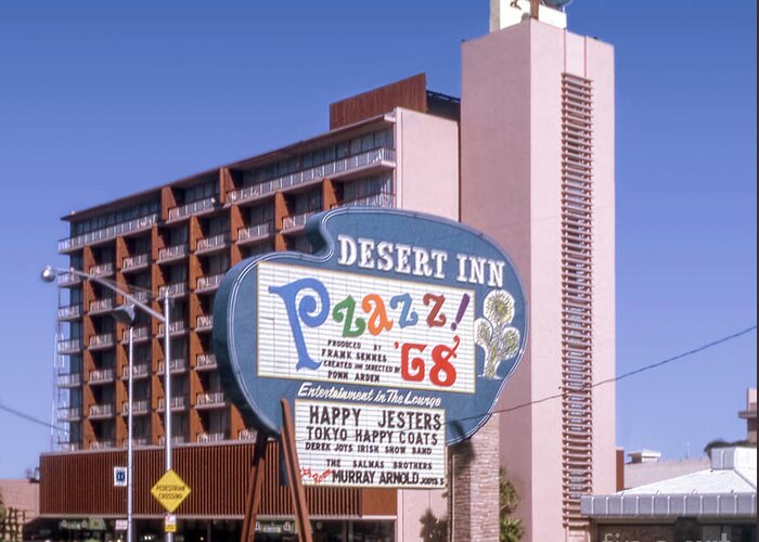 Desert Inn Casino Greeting Card featuring the photograph Desert Inn Casino Las Vegas in the Afternoon 1968 by Aloha Art