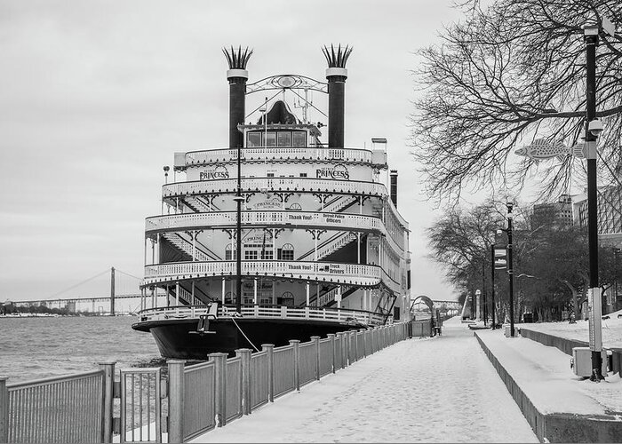 Detroit Greeting Card featuring the photograph Detroit Princess Riverboat by John McGraw