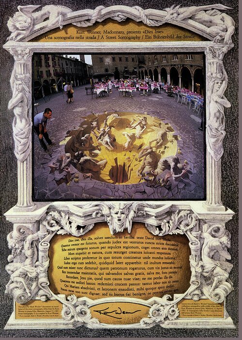 Dies Irae Greeting Card featuring the mixed media Dies Irae Poster by Kurt Wenner
