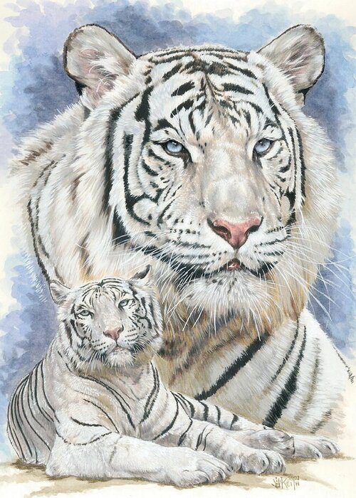 Big Cat Greeting Card featuring the mixed media Dignity by Barbara Keith