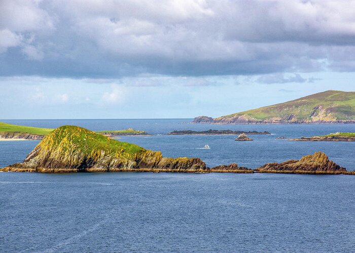 Dingle Greeting Card featuring the photograph Dingle Islets by Karen Smale