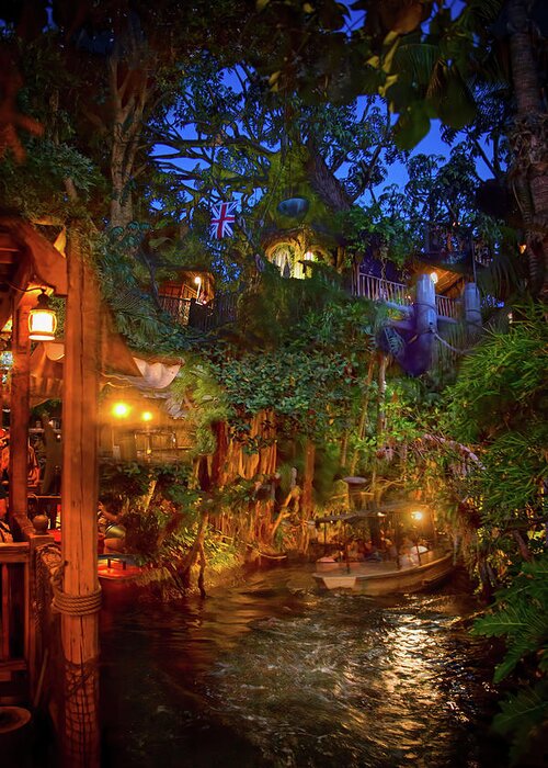 Disney Greeting Card featuring the photograph Disney Jungle Cruise by Mark Andrew Thomas