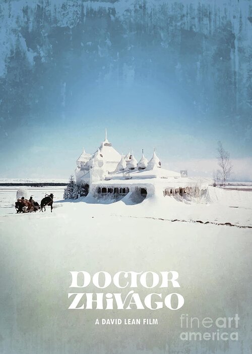 Movie Poster Greeting Card featuring the digital art Doctor Zhivago by Bo Kev