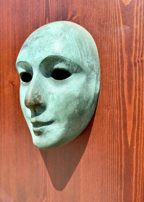 Venice Greeting Card featuring the photograph Door Mask of Venice by David Letts
