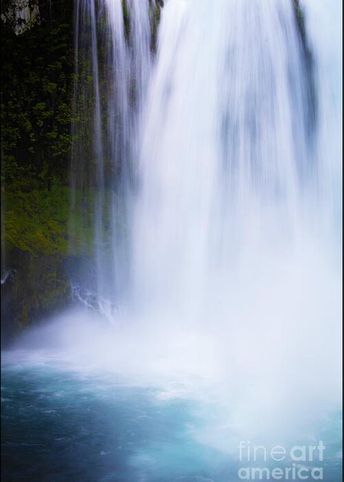 Waterfall Greeting Card featuring the photograph Double Falls by Janie Johnson