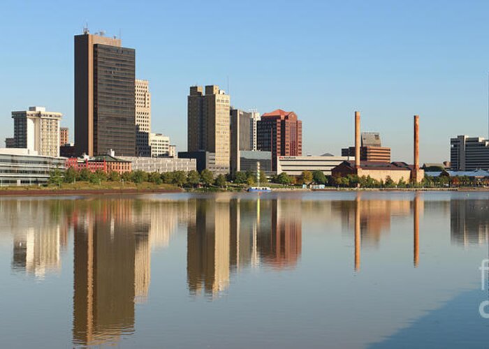 Downtown Toledo Greeting Card featuring the photograph Downtown Toledo September 2014 819 820 Panorama by Jack Schultz