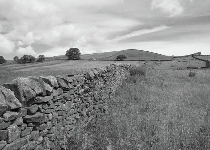 Dry Stone Wall Greeting Card featuring the photograph Dry Stone Wall by Richard Donovan