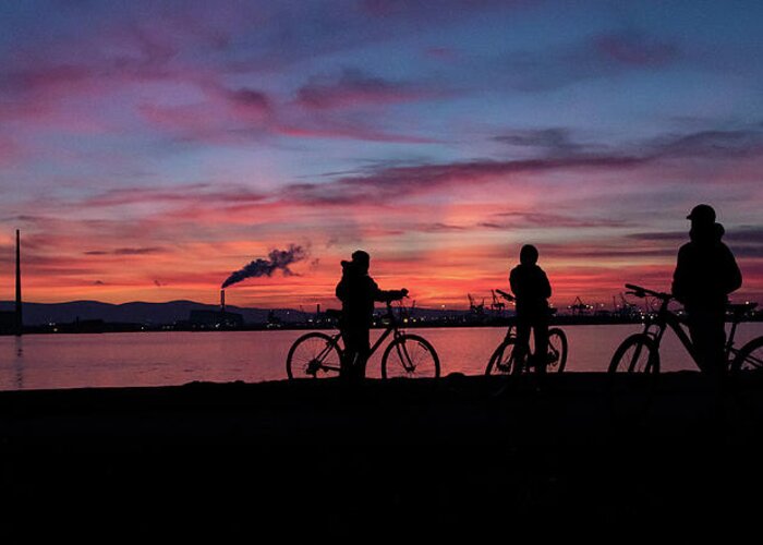 Dublin Greeting Card featuring the photograph Dublin Sky - New Year's Day 2020 by John Soffe