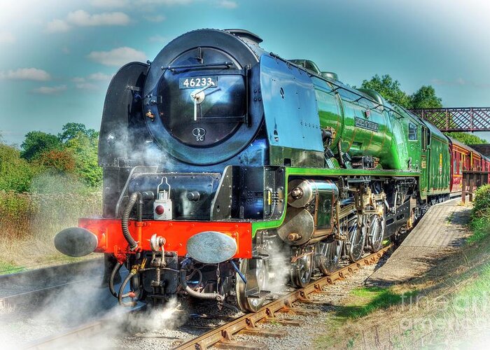 Steam Greeting Card featuring the photograph Duchess at Butterley Station by David Birchall