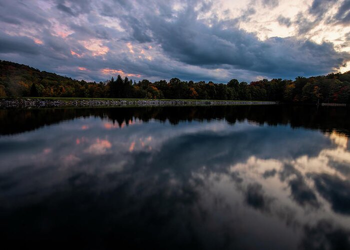 Dusk Greeting Card featuring the photograph Dusk at Summit Lake by Jaki Miller