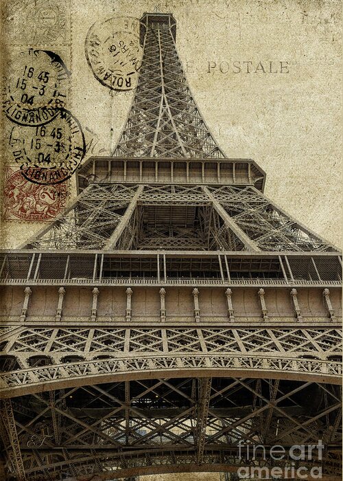 Paris Greeting Card featuring the photograph Eiffel Tower, Paris, France #3 by Elaine Teague