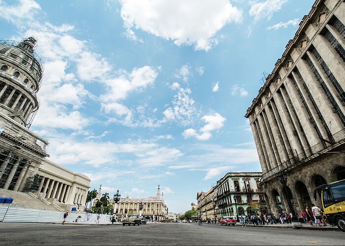 Cuba Greeting Card featuring the photograph El Capitolio, Havana. Cuba by Lie Yim