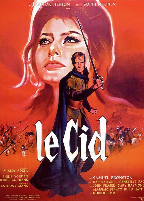 Synopsis Greeting Card featuring the mixed media ''El Cid'', 1961 - art by Georges Allard by Movie World Posters
