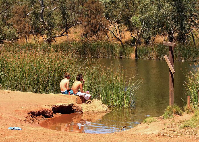 Ellendale Greeting Card featuring the photograph Ellendale Pool, Walkaway, Western Australia #2 by Elaine Teague