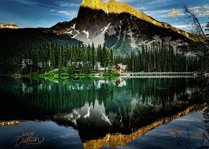 Emerald Lake Lodge  Yoho National Park B.c. Greeting Card featuring the photograph Emerald Lake Lodge by Darcy Dietrich