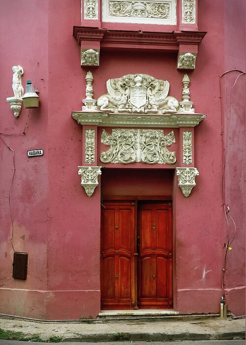 Cuba Greeting Card featuring the photograph Enter Carefully by M Kathleen Warren