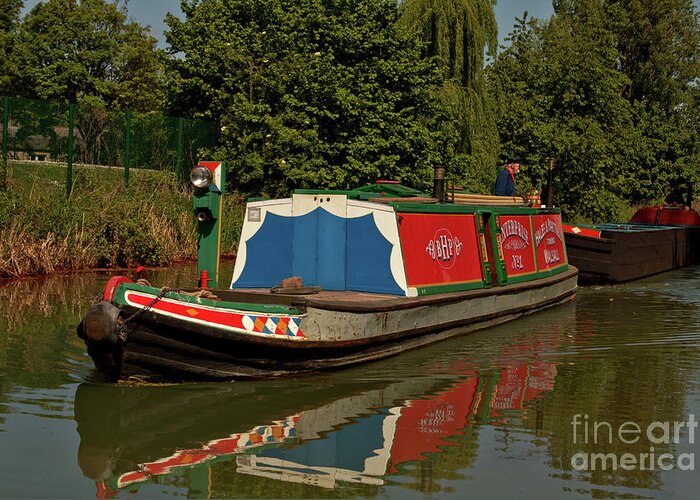 Canals Greeting Card featuring the photograph Enterprise No 1Towing Birchills by Stephen Melia