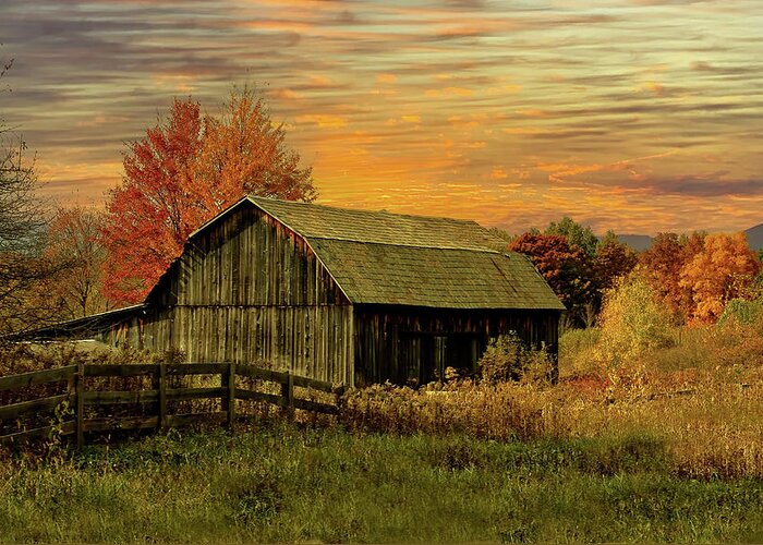 Barn Greeting Card featuring the photograph Fall Has Always Been My Favorite Season. by Skip Tribby
