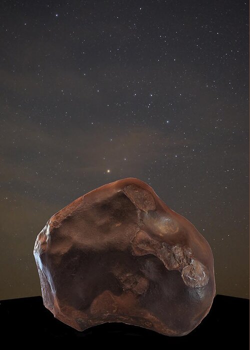 Meteorite Fall Greeting Card featuring the photograph Fallen from the Sky by Karine GADRE