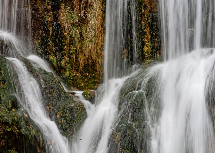 Waterfall Greeting Card featuring the photograph Falling Waters by Bonny Puckett