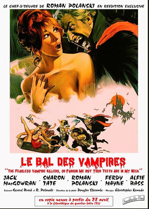 Frazetta Greeting Card featuring the mixed media ''Fearless Vampire Killers'', 1967 - art by Frank Frazetta by Movie World Posters