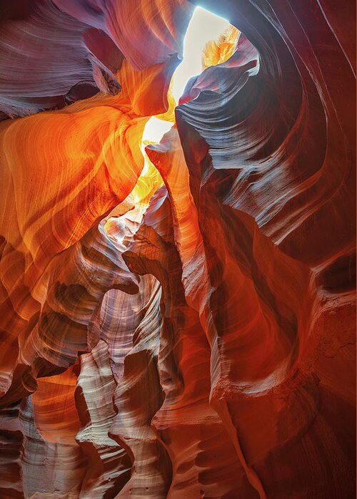 Antelope Canyon Greeting Card featuring the photograph February 2023 Stairway to Heaven by Alain Zarinelli