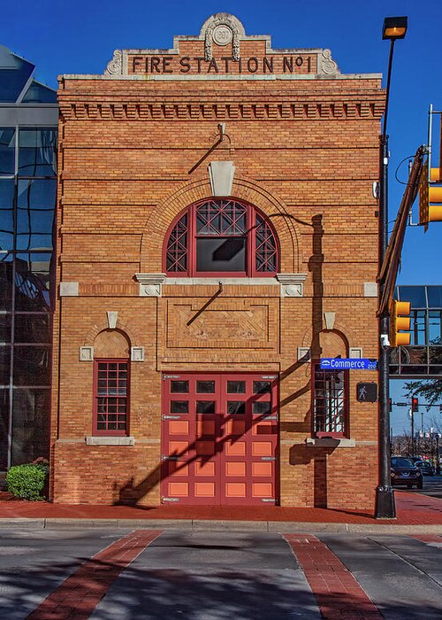 Fire Station Greeting Card featuring the photograph Fire Station No. One by Debby Richards