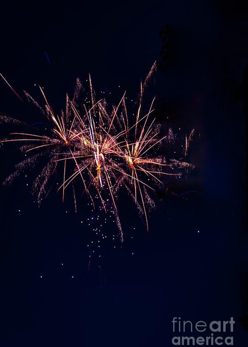 Fireworks Greeting Card featuring the photograph Fireworks 2020 - 2 by William Norton
