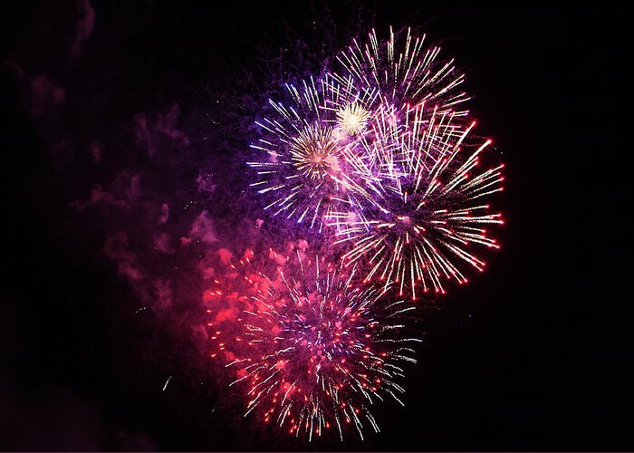Fireworks Greeting Card featuring the photograph Fireworks_8818 by Rocco Leone
