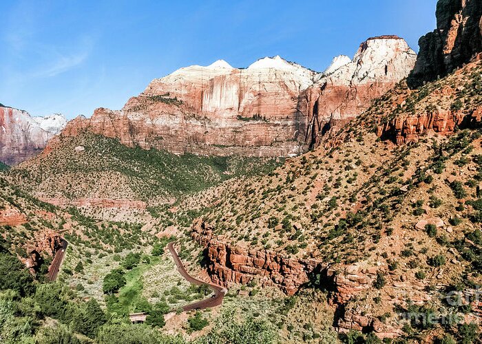 Canyon Greeting Card featuring the photograph First Impression Zion National Park by Al Andersen