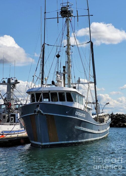 Fishing Vessels Endeavour 2 By Norma Appleton Greeting Card featuring the photograph Fishing Vessel Endeavour 2 by Norma Appleton