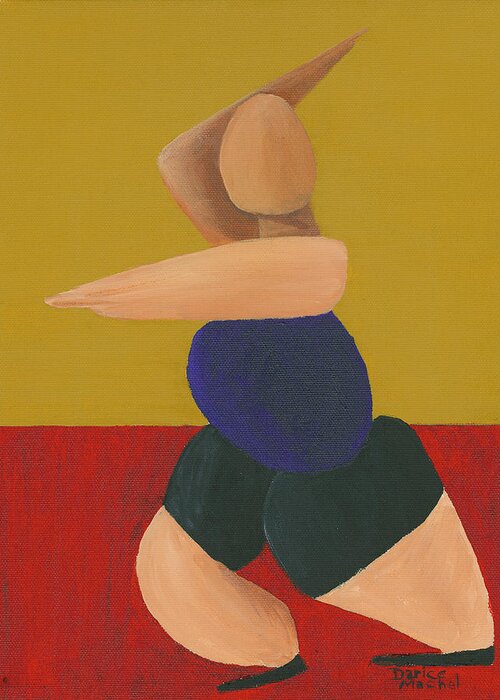 Woman Dancer Greeting Card featuring the painting Floor Dancer 1 by Darice Machel McGuire