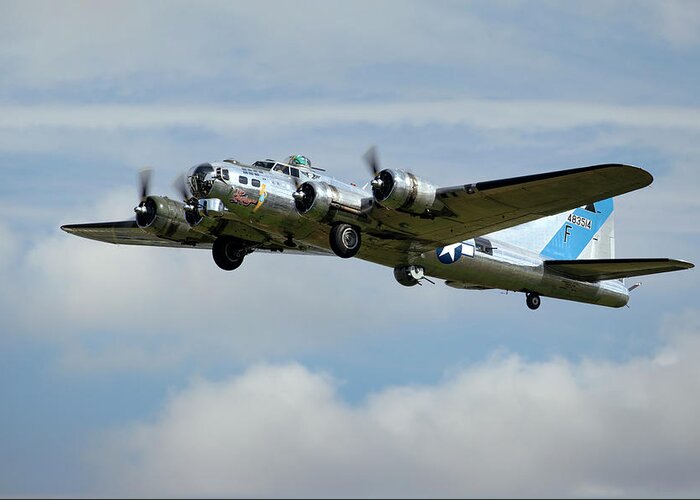 Flying Fortress Greeting Card featuring the photograph Flying Fortress by Art Cole
